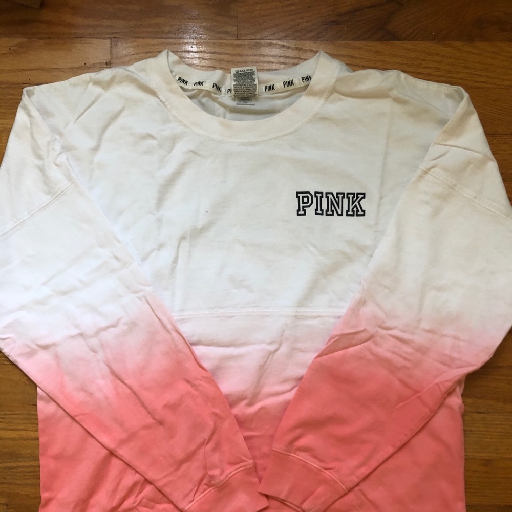 PINK Victoria secret ombré long sleeve shirt